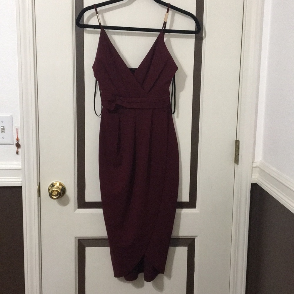 Maroon Bodycon Dress